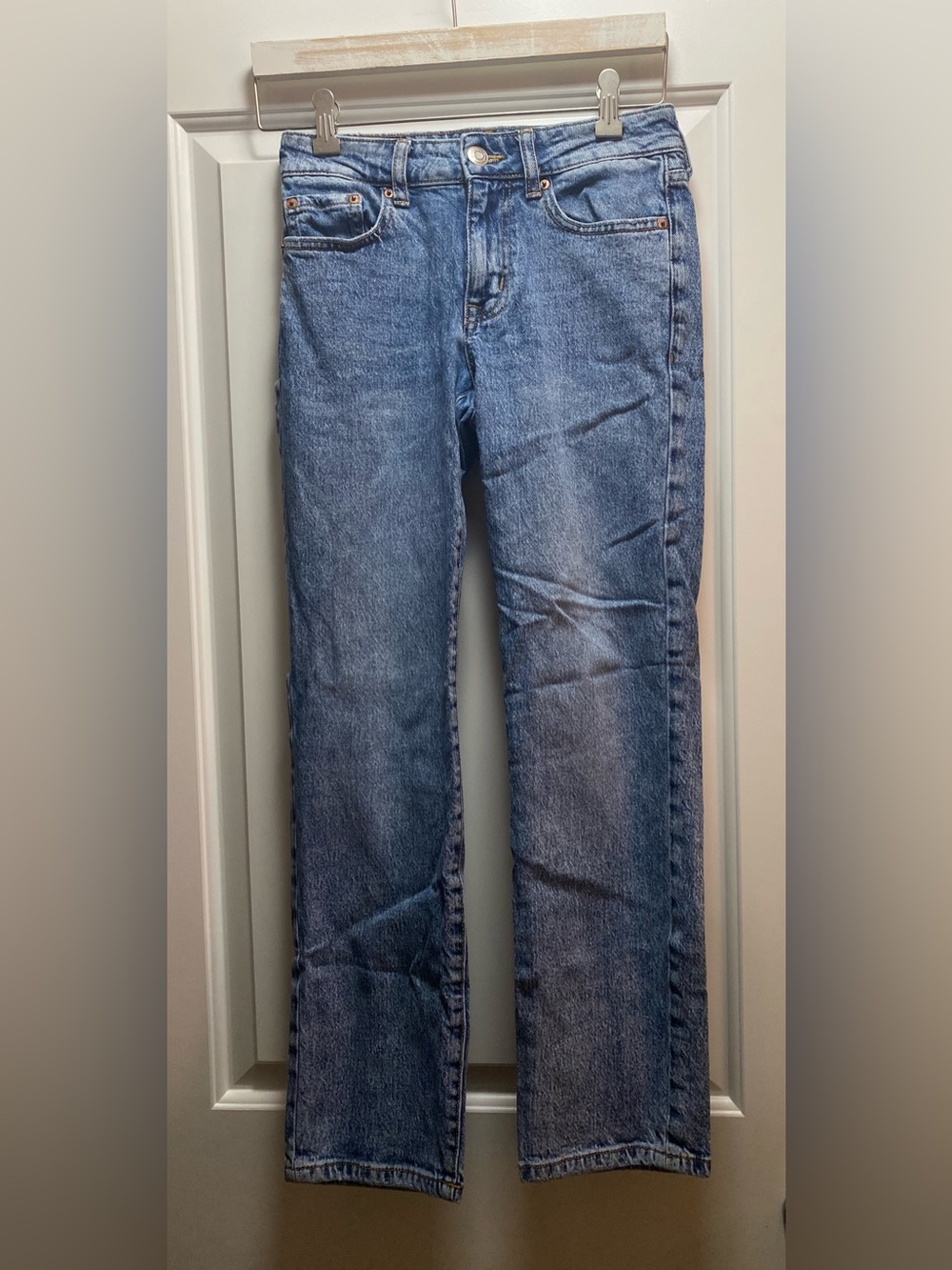 Aeropostale Light Wash Mid Rise Ankle Straight Jeans 0R Junior